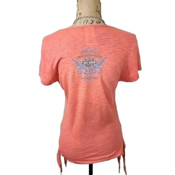 Harley Davidson tieup side womens tee. Size Medium - Picture 4 of 7